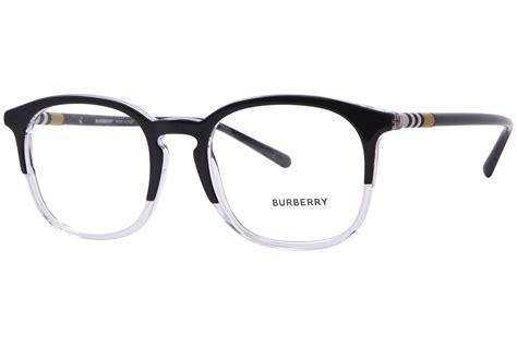 burberry be2272 eyeglasses - black on crystal/3029 53-20-145|Burberry™ BE2272 3029 53 Top Black on Crystal Eyeglasses.